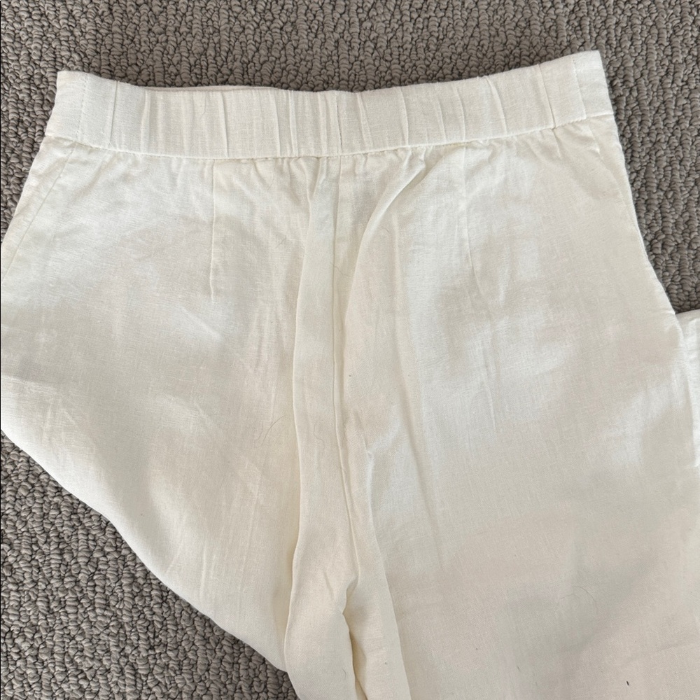 Rachel Zoe Linen Cream Trousers - Picture 4 of 4